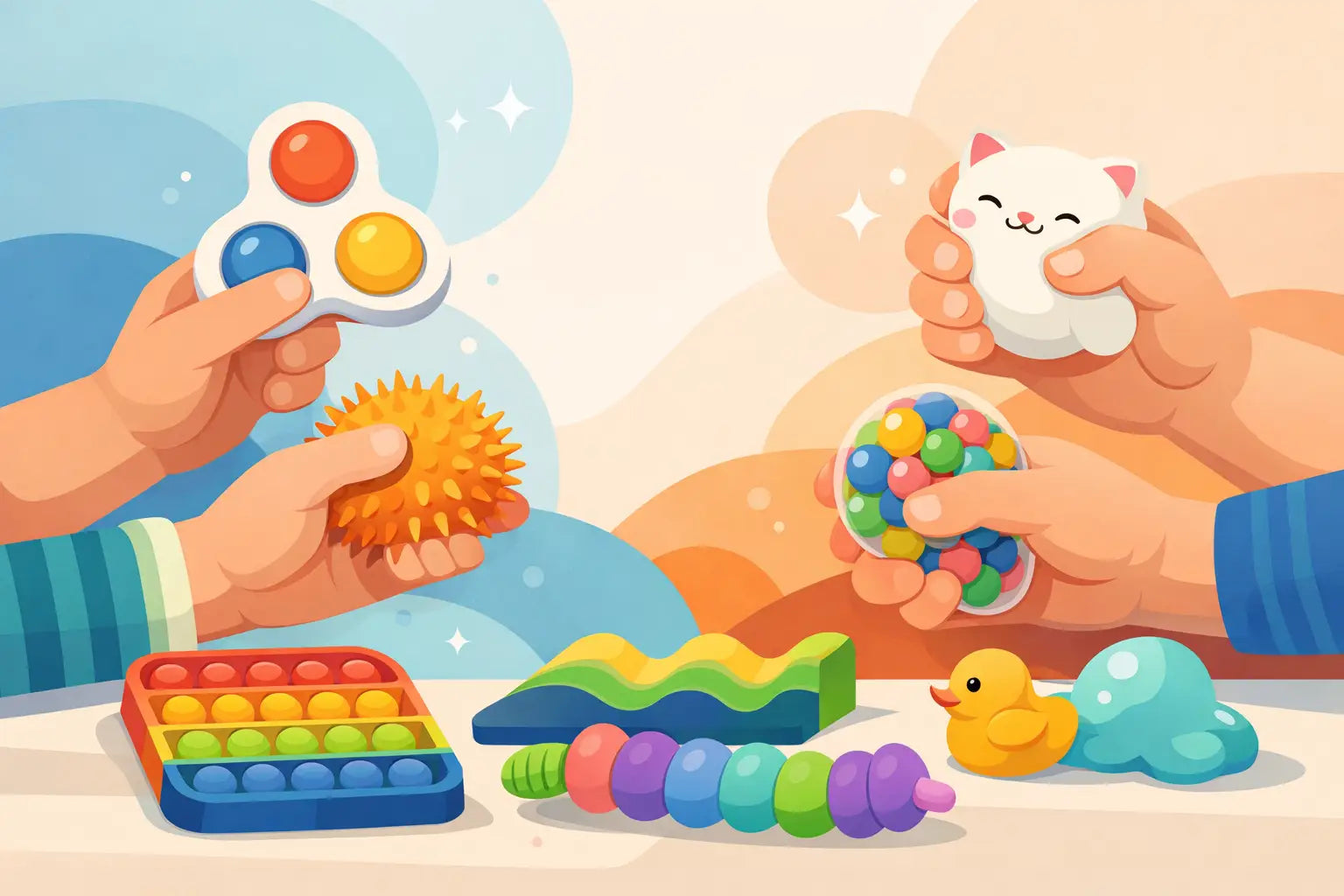 Sensory Toys or Squishies for Busy Little Hands