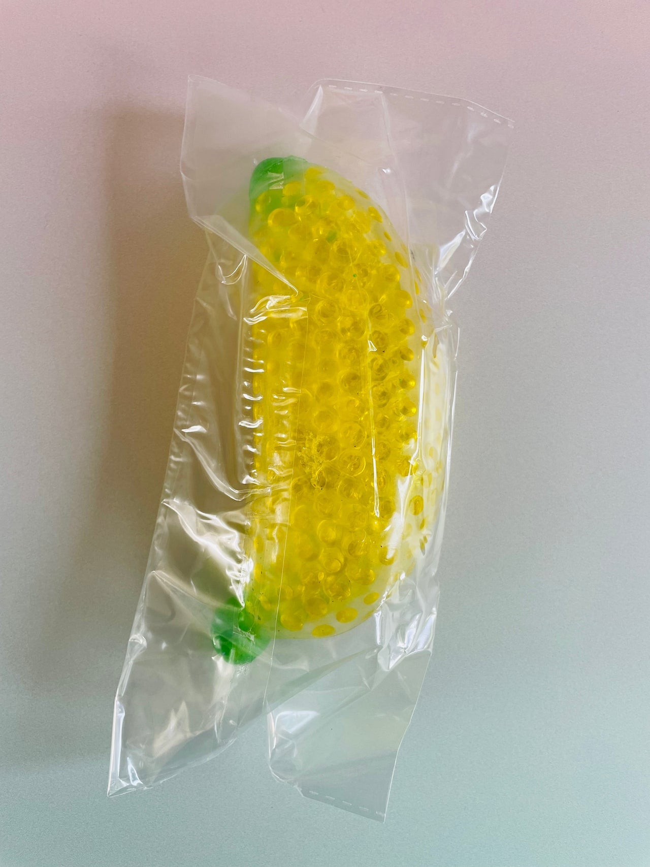 🍌 Banana Squishy with Yellow Water Beads