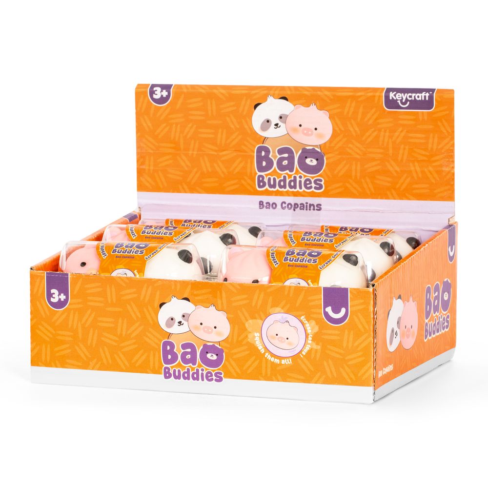 🥟🐷🐼 Bao Buddies 2-Pack | Pig & Panda Squishy Sensory Fidget Toys