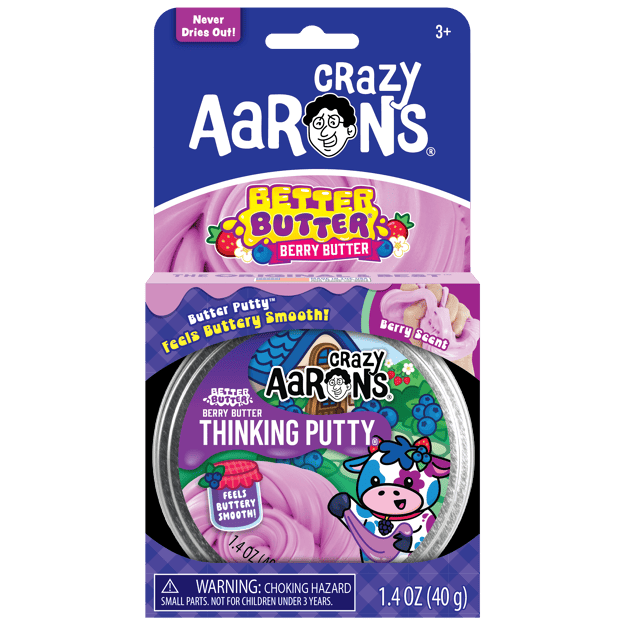 🫐💜 Crazy Aaron's Better Butter Berry Thinking Putty | Berry-Scented Super Soft Sensory Putty ✨