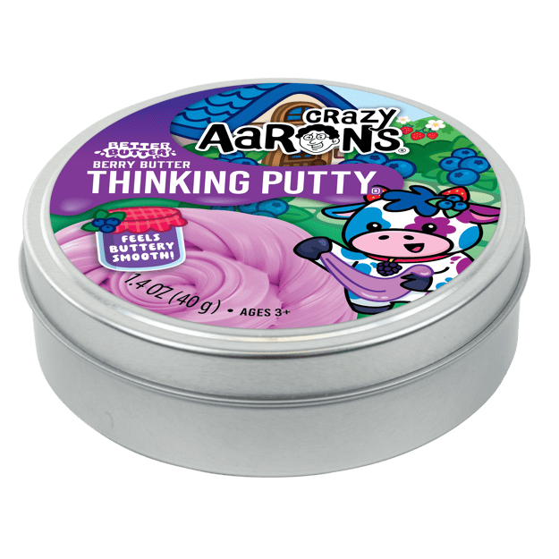 🫐💜 Crazy Aaron's Better Butter Berry Thinking Putty | Berry-Scented Super Soft Sensory Putty ✨