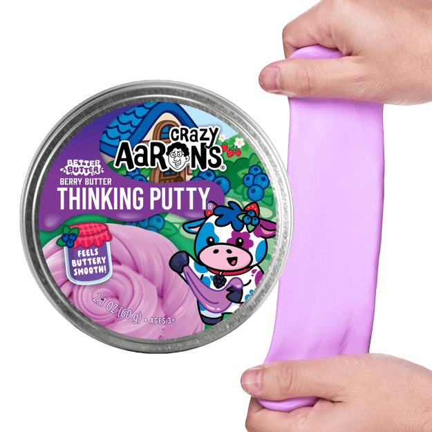 🫐💜 Crazy Aaron's Better Butter Berry Thinking Putty | Berry-Scented Super Soft Sensory Putty ✨
