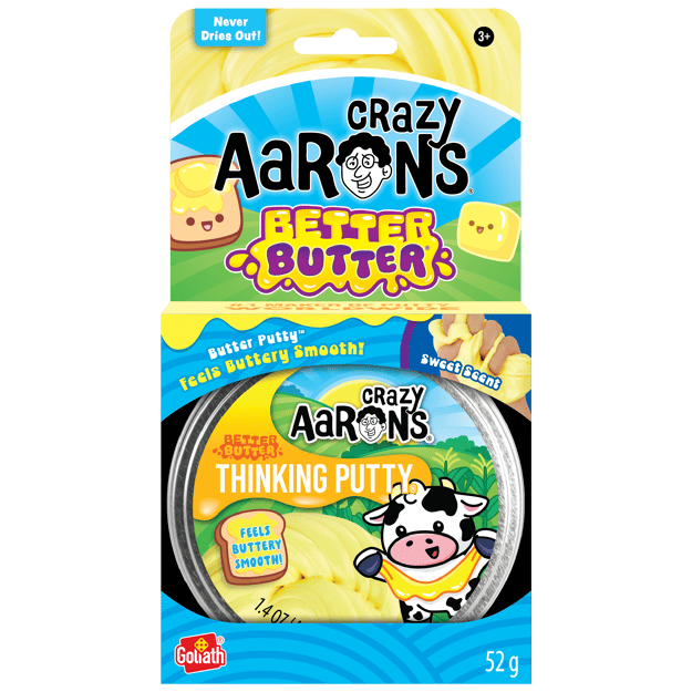 🧈💛 Crazy Aaron's Better Butter Thinking Putty | Super Soft Butter-Smooth Sensory Putty ✨