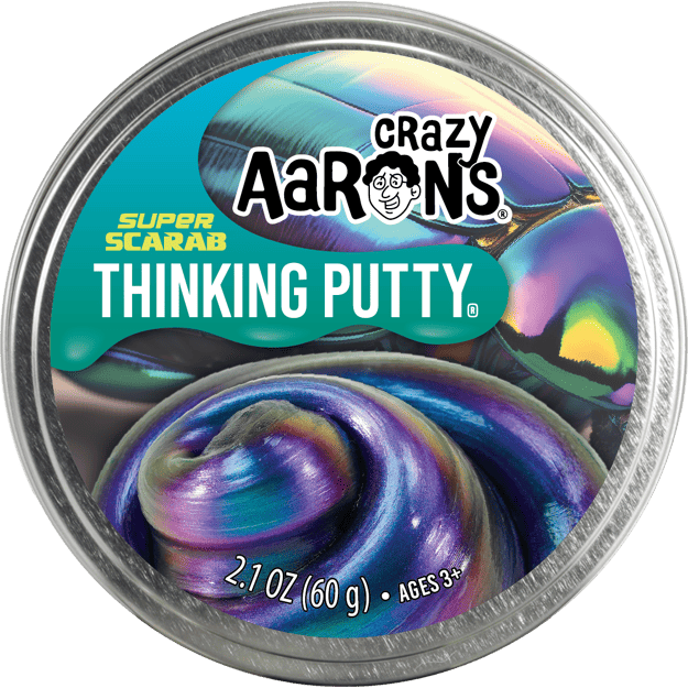 🪲✨ Crazy Aaron's Super Scarab Thinking Putty | Colour-Shifting Sensory Putty 💜💙