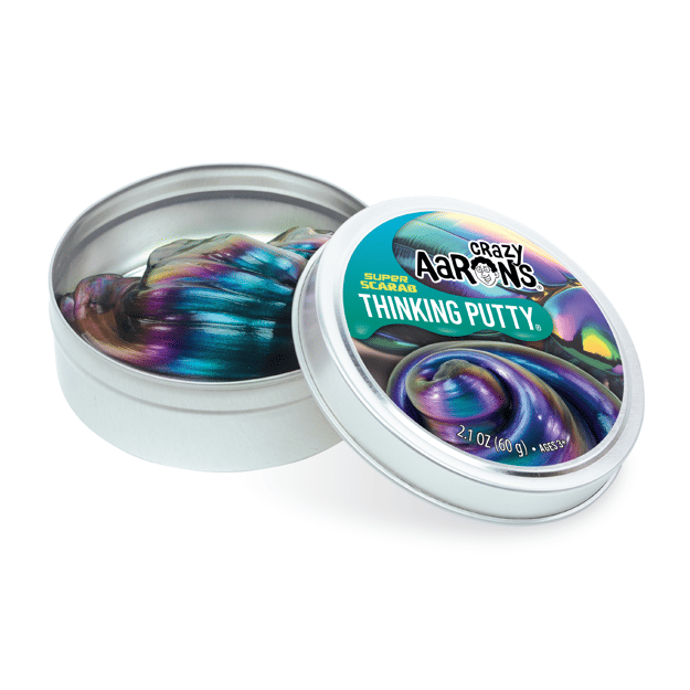 🪲✨ Crazy Aaron's Super Scarab Thinking Putty | Colour-Shifting Sensory Putty 💜💙