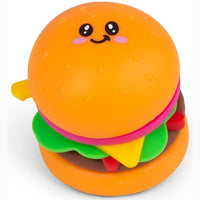 🍔✨ Fidget Burger | Stackable Squishy Sensory Toy & Stress Relief Fidget 💖