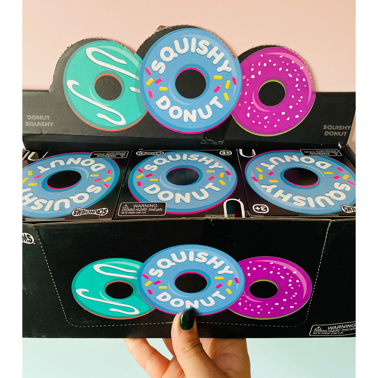 Scrunchems Donut Squishy - Stretchy Sensory Toy - Neko Squish Co