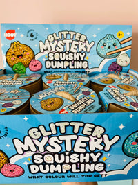 🥟✨ Glitter Dumpling Squishy in Basket | Viral Sensory Squeeze Toy 💖
