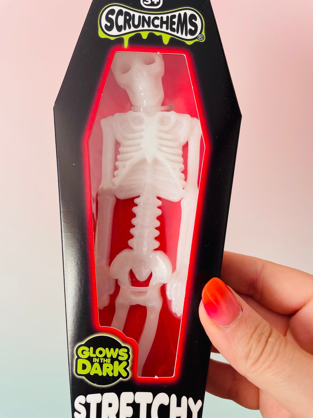 Scrunchems Stretchy Squishy Skeleton White Sensory Toy
