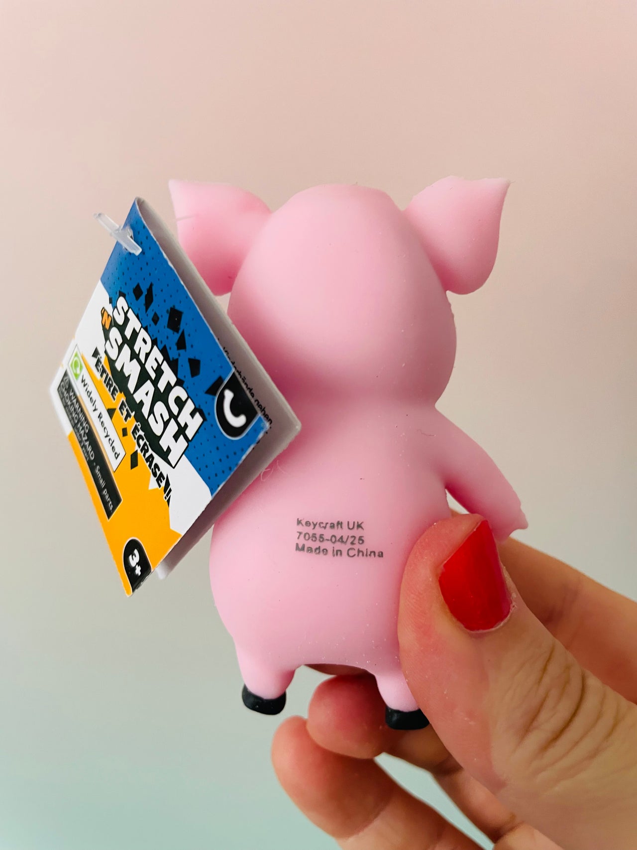 🩷🐷 Stretch 'N Smash Mini Pig | Pink Stretchy Sensory Stress Relief Fidget Toy ✨