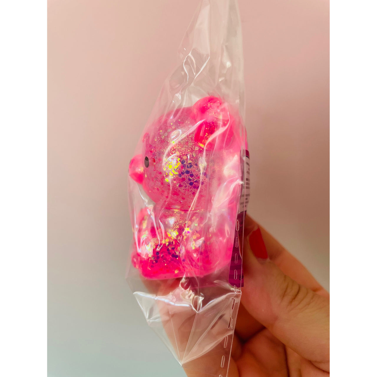 Sugar Maltose Squishy Bear slow-rising sensory fidget toy Pink