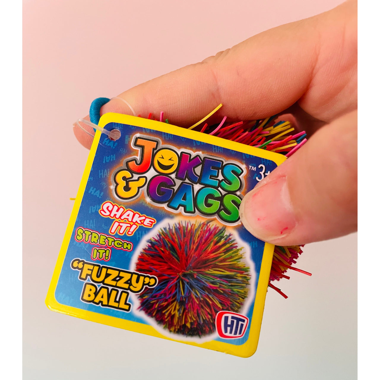 Rainbow Fuzzy Ball soft spiky sensory fidget toy