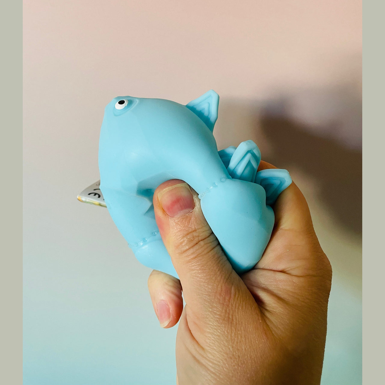 🦕💙 Squishy Dinosaur Blue Stegosaurus Sensory Toy