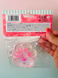 🍓🩷🐾 Jelli Squishi Small Paw Sensory Toy | Pink Strawberry Jelly Squishy ✨