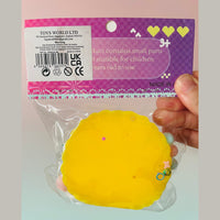 💛🥧 Raspberry Tart Taba Squishy | Yellow Kawaii Sensory Fidget Toy ✨