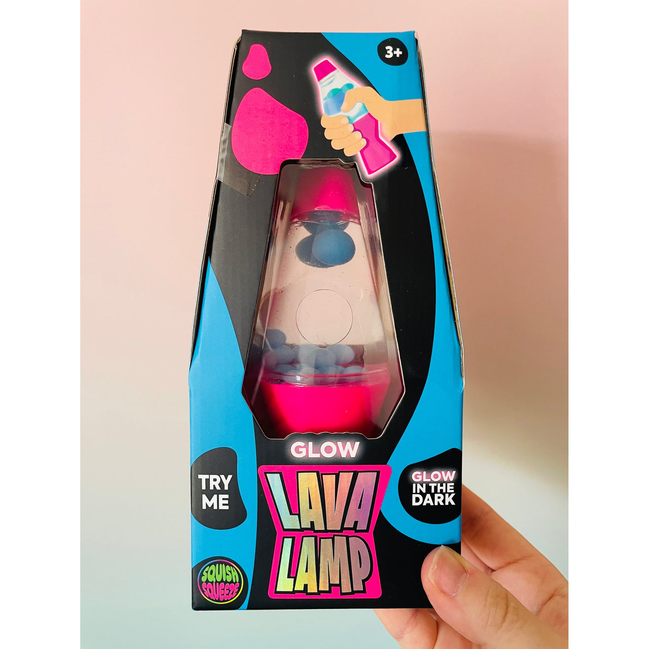 🩷🌋 Glow in the Dark Lava Lamp Squishy | Pink Sensory Stress Relief Fidget Toy ✨