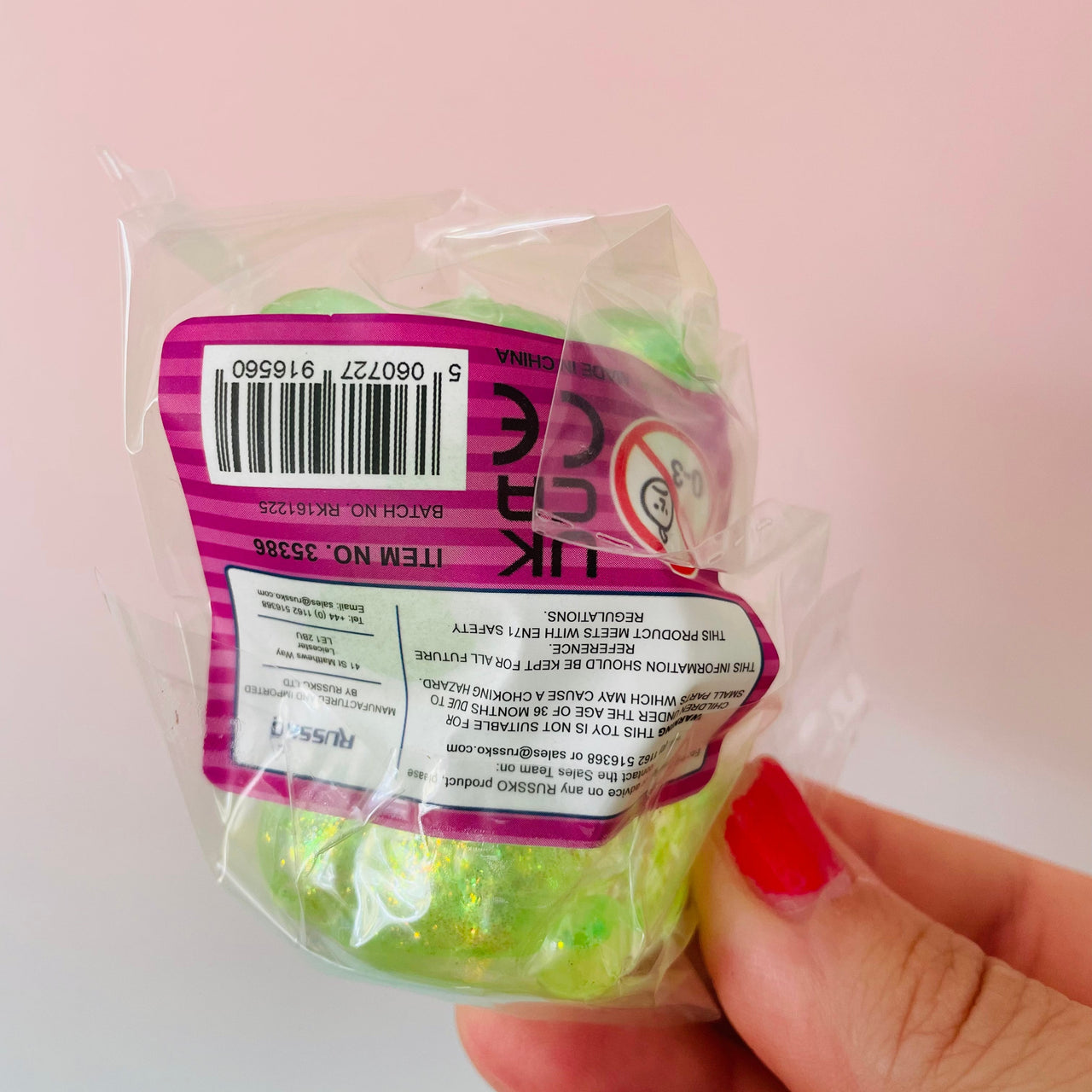 Sugar Maltose Squishy Bear slow-rising sensory fidget toy Green