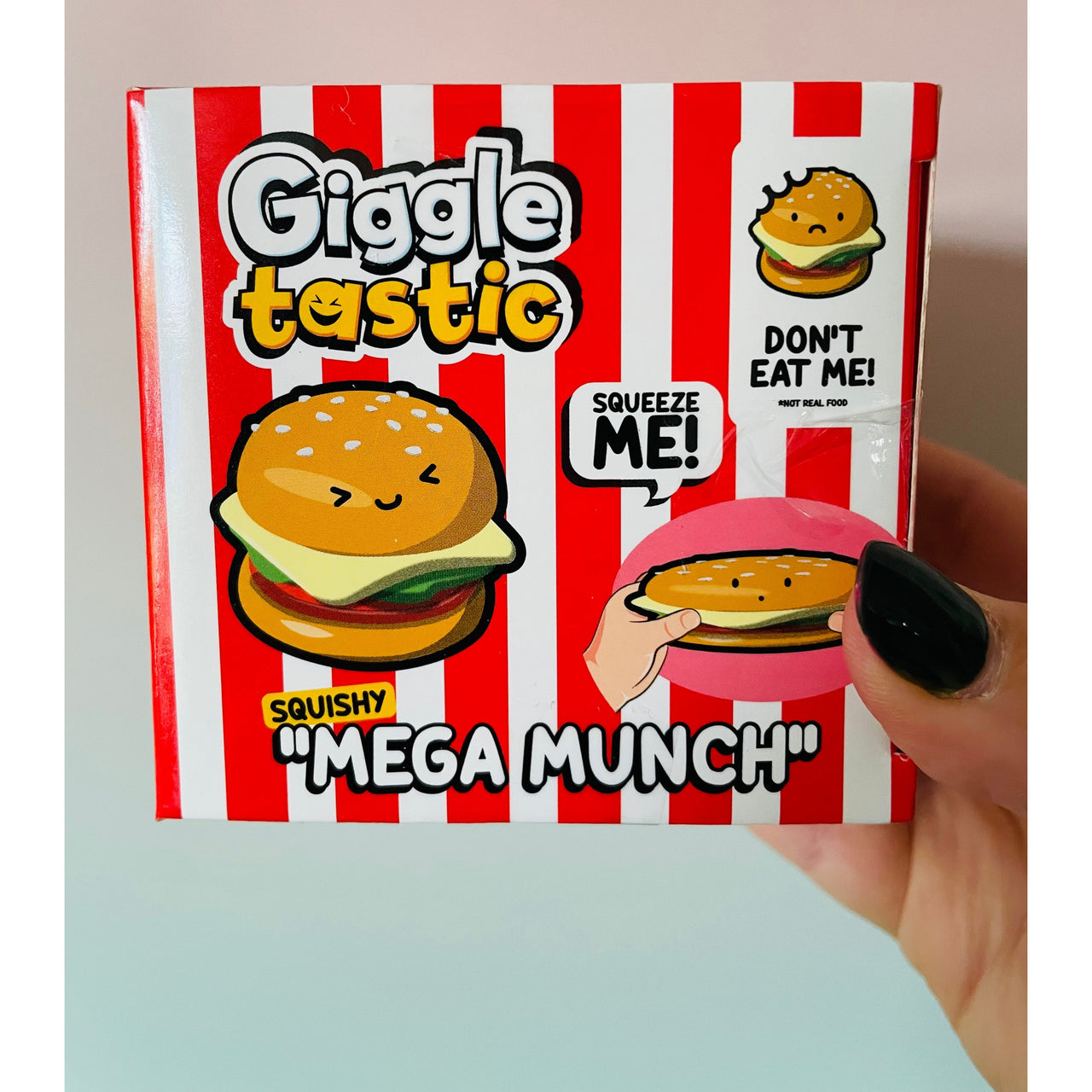 Mega Munch Burger Squishy sensory toy UK