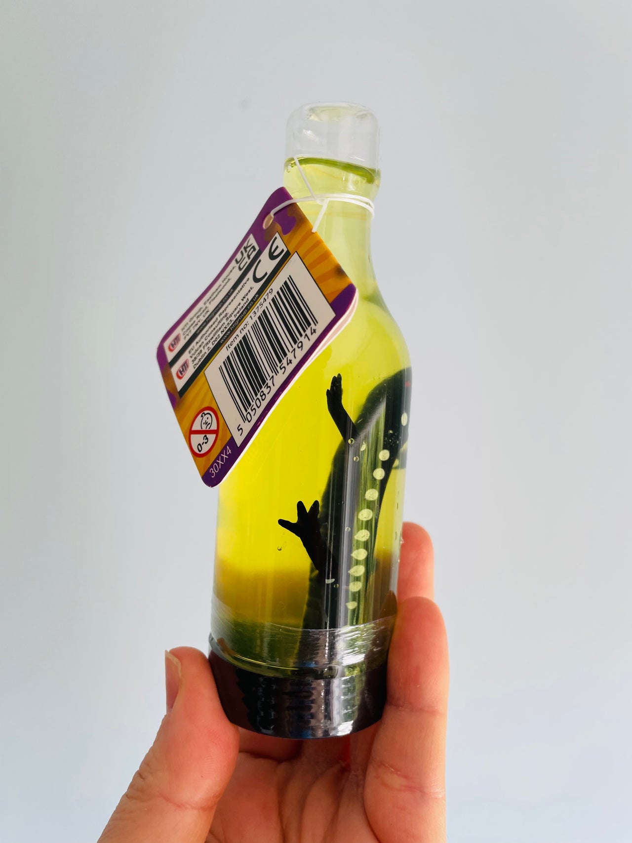 💛🦎 Yellow Lizard Slime Bottle Sensory Toy