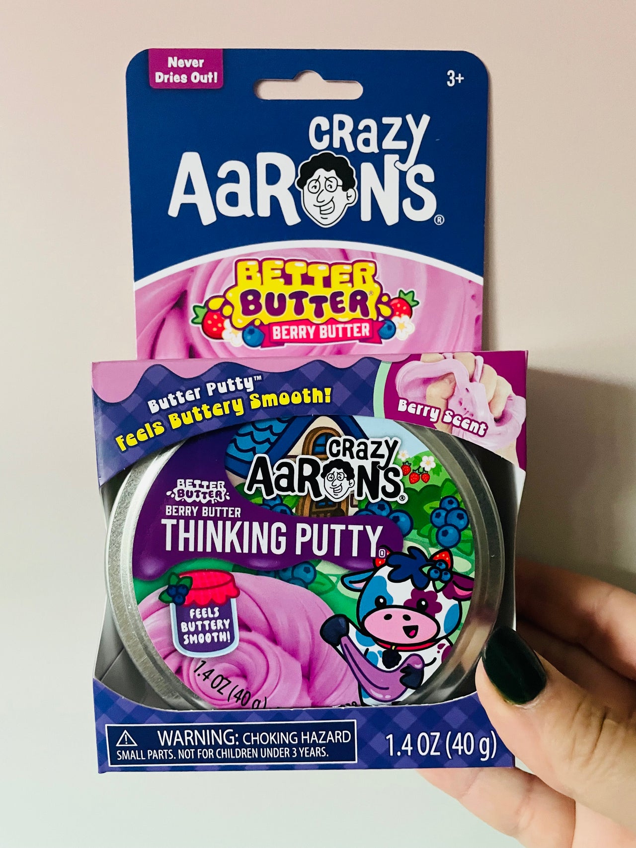 Crazy Aaron's Better Butter Berry Thinking Putty - Berry-Scented Putty