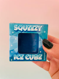 Sugar-Filled Ice Cube Squishy - Maltose Sensory Toy Blue