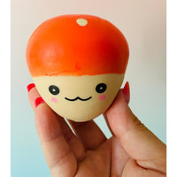 Mushi-Pals Orange Mushroom Squishy sensory stress relief fidget toy