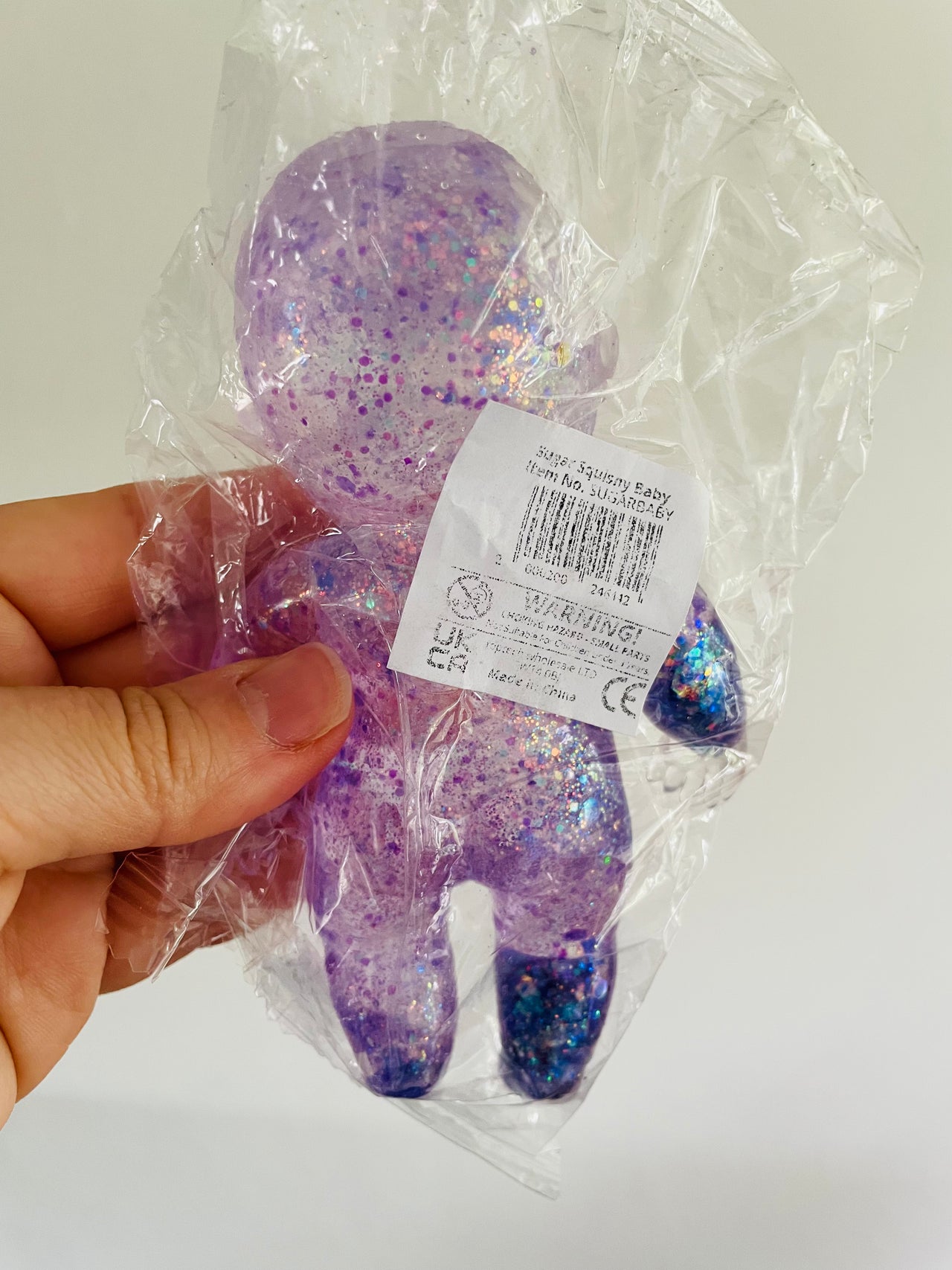 💜✨ Purple Glitter Squishy Baby Sensory Toy ✨👶