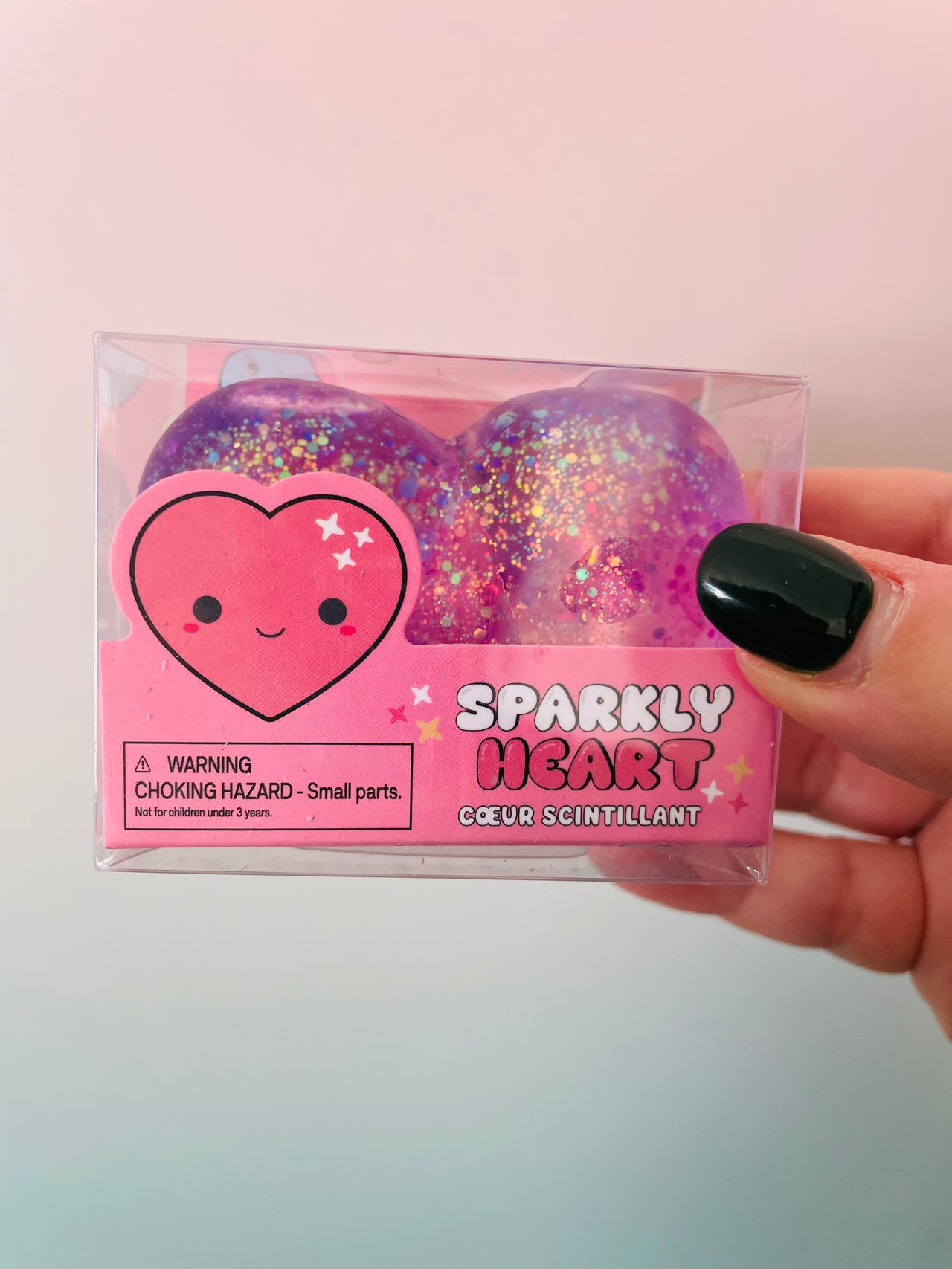 💖✨ Sparkly Squishy Heart | Glittery Sensory Fidget Toy