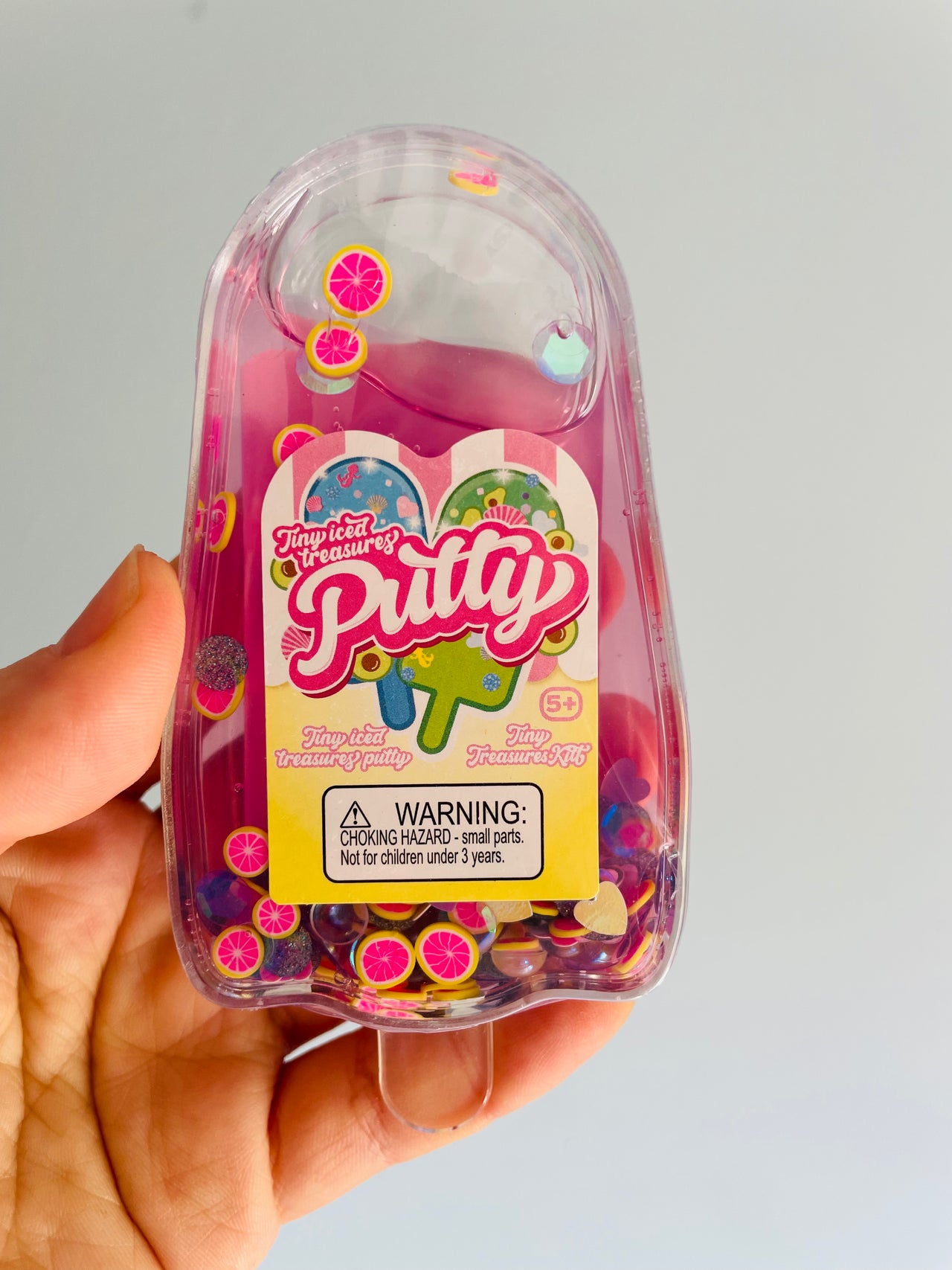 🩷🧊 Pink Iced Treasure Putty Sensory Toy