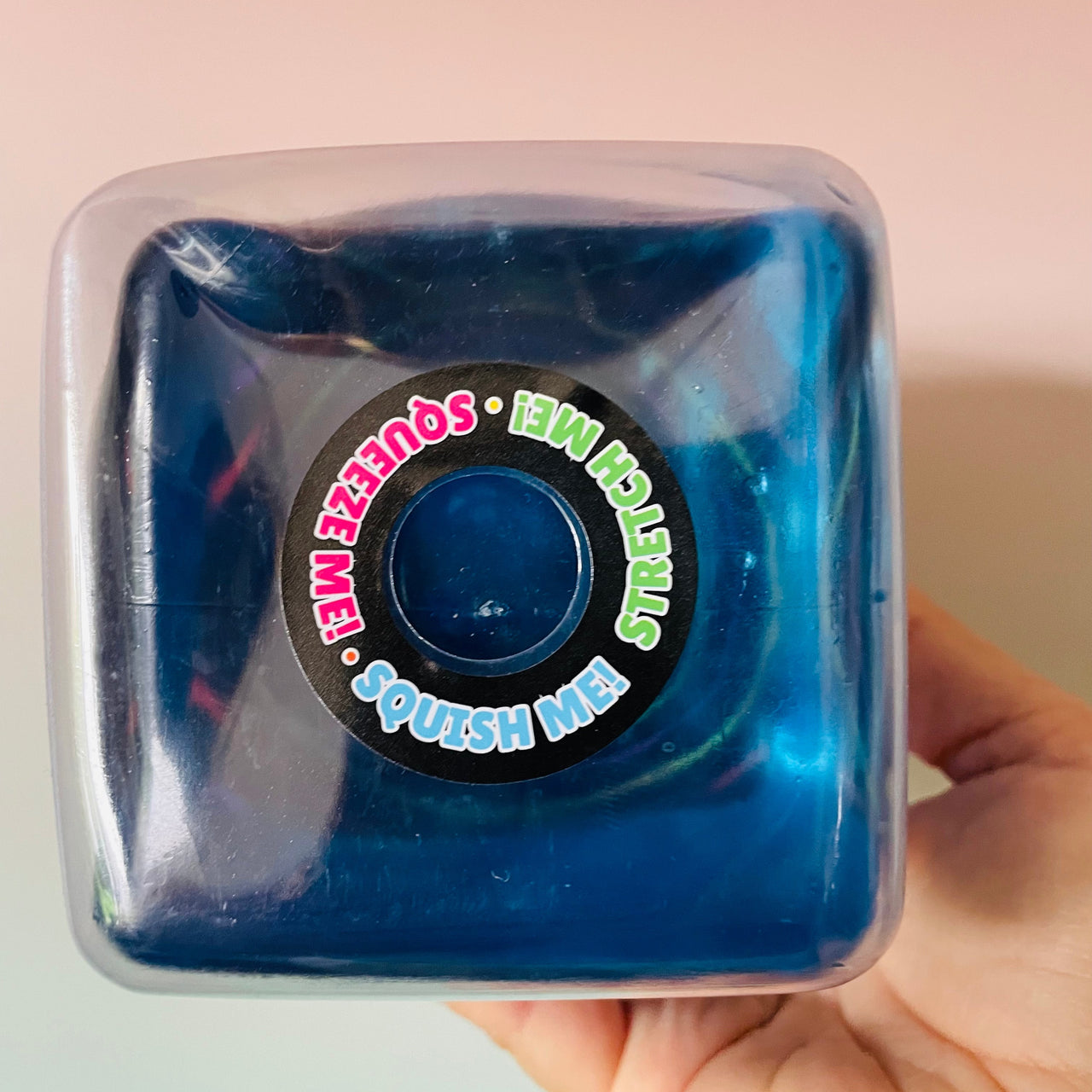 Blue Mega Cube Squishy slow rise sensory toy UK