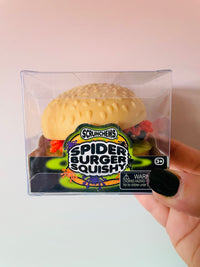 Scrunchems Spooky Spider Burger Squishy Toy