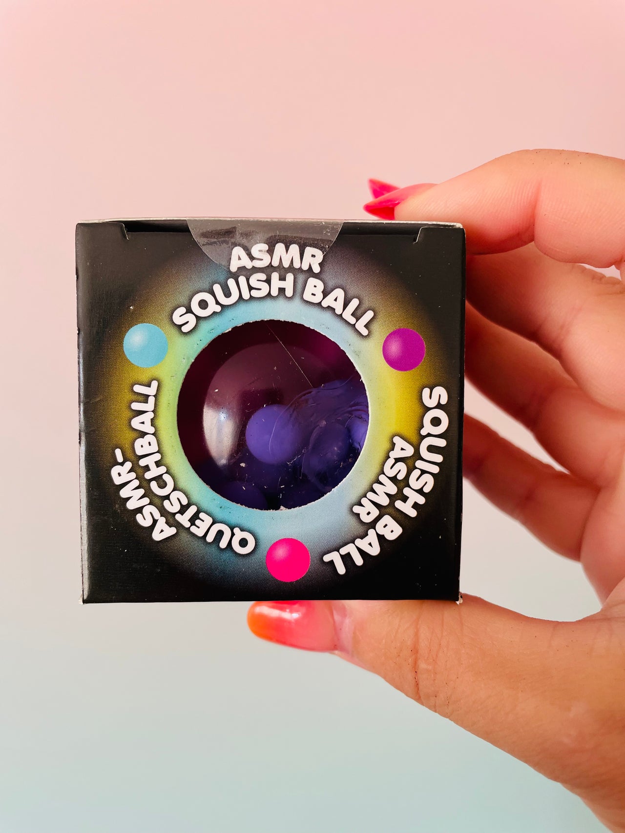🩷🔊 Scrunchems ASMR Squish Ball | Crunchy Sensory Stress Relief Fidget Toy ✨