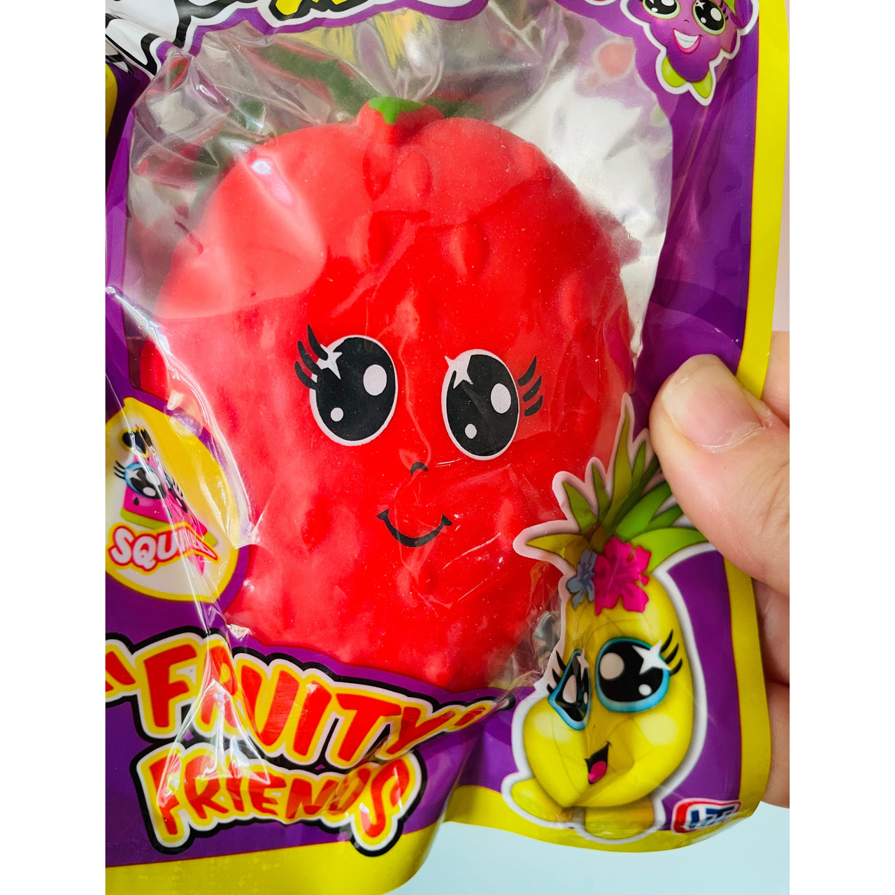 🍓❤️ Fruity Friends Strawberry Squishy Toy | Cute Kawaii Sensory Stress Relief Fidget ✨