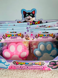 🐾🤍 White Taba Feel Fluffy Cat Paw Squishy Toy