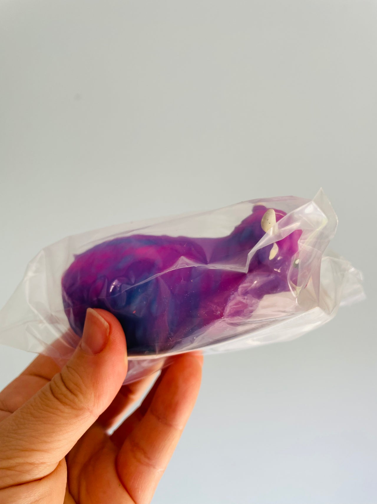 💜🐮 Purple Stretchy Sand Highland Cow Sensory Toy