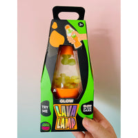 🧡🌋 Glow in the Dark Lava Lamp Squishy | Orange Sensory Stress Relief Fidget Toy ✨