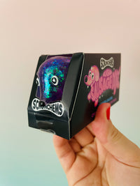 💜🌭 Scrunchems Sugar Sausage Dog | Purple Sugar-Filled Sensory Stress Relief Fidget Toy ✨