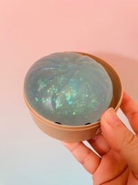 🥟✨ Chunky Glitter Dumpling Squishy in Basket | Jumbo Viral Sensory Squeeze Toy 💖