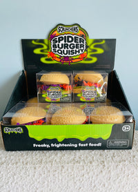 🕷️🍔 Scrunchems Spooky Spider Burger Squishy Toy