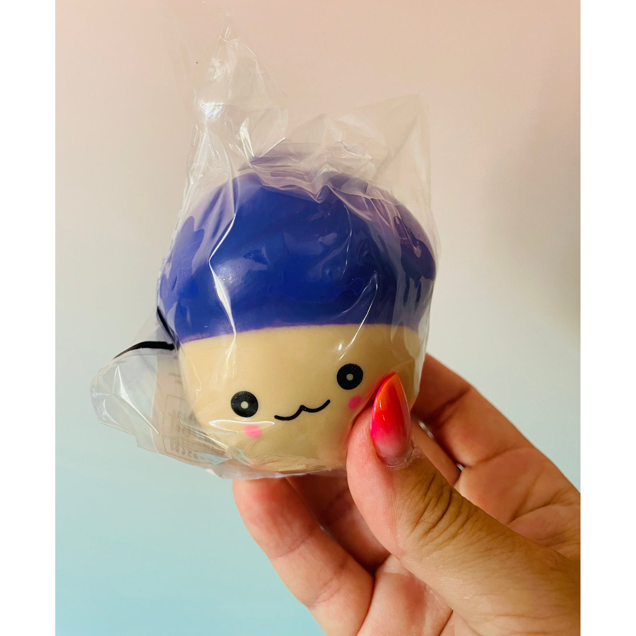 Mushi-Pals Purple Mushroom Squishy sensory stress relief fidget toy