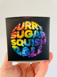 🌈🐻 Scrunchems Furry Sugar Squish Ball Sensory Toy