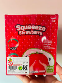 Super Jumbo Strawberry Squishy Sensory Toy UK