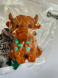 🐮🤎 Scrunchems Taba Sticky Squishy Highland Cow Sensory Toy