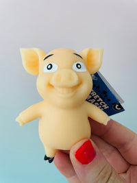 🤎🐷 Stretch 'N Smash Mini Pig | Beige Stretchy Sensory Stress Relief Fidget Toy ✨