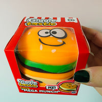 Mega Munch Googly Eyes Burger Squishy sensory toy UK