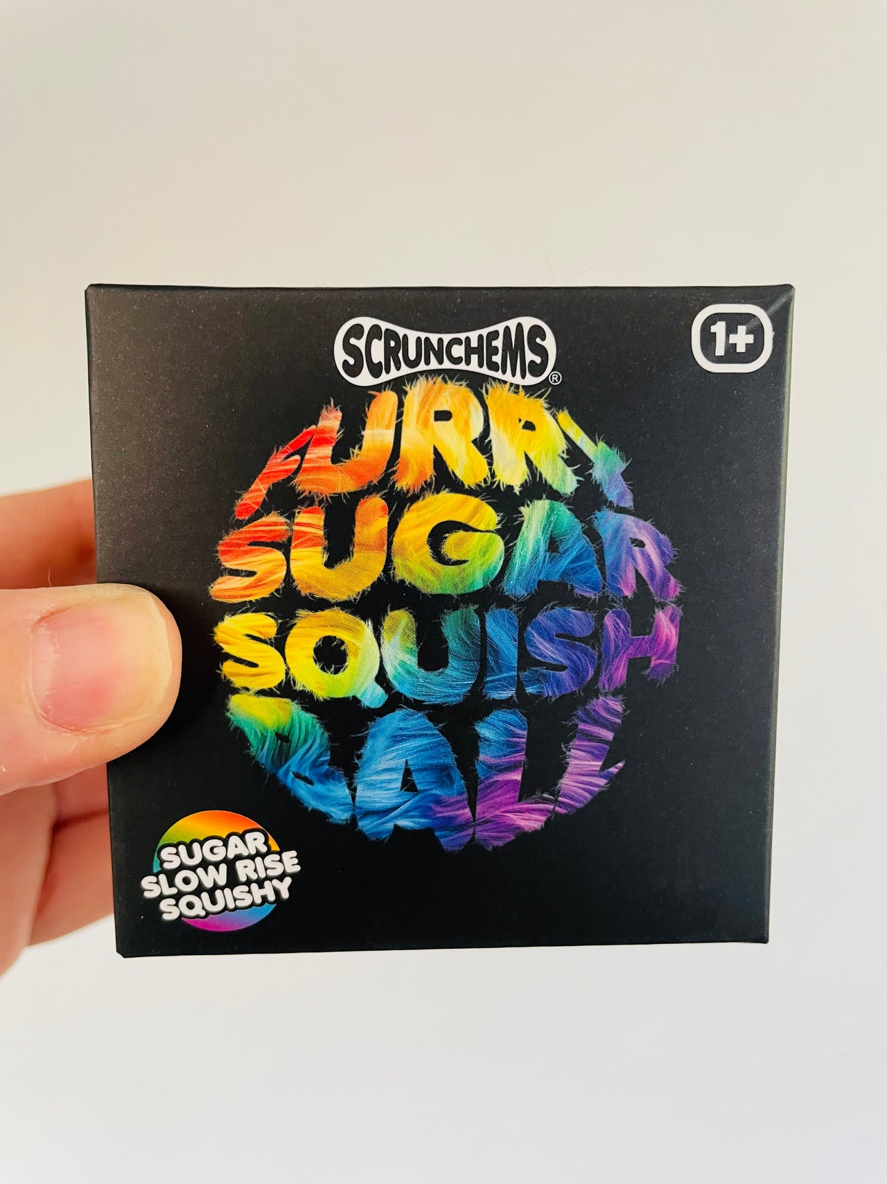 🌈🐻 Scrunchems Furry Sugar Squish Ball Sensory Toy