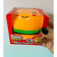 Mega Munch Eyelashes Burger Squishy sensory toy UK