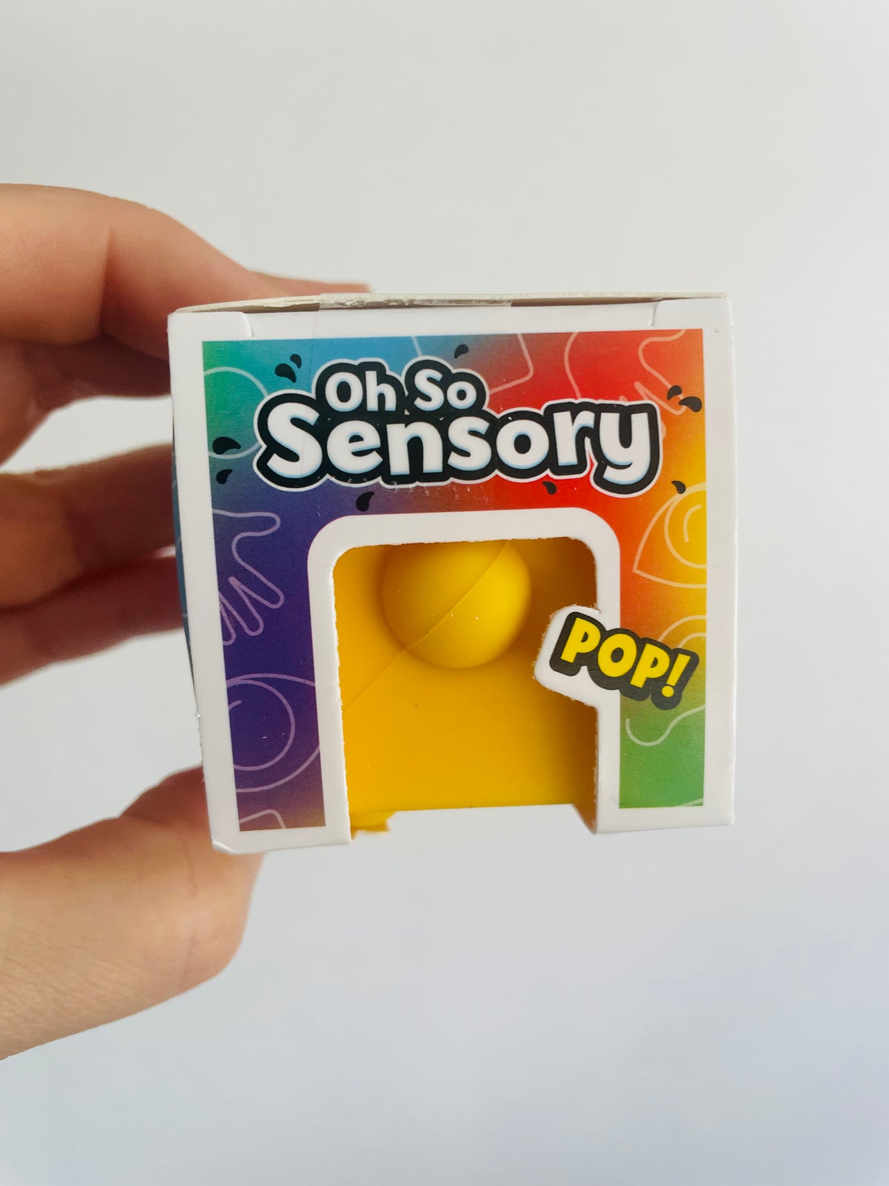 🟨✨ Yellow Pop Cube Fidget Toy