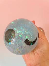 🥟✨ Chunky Glitter Dumpling Squishy in Basket | Jumbo Viral Sensory Squeeze Toy 💖