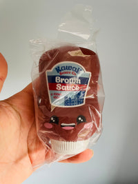 🌭🤎 Kawaii Brown Sauce Bottle Squishy Toy